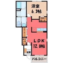 シェーヌ Ⅰの物件間取画像